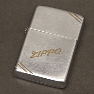 ZIPPO　ジッポーロゴ　ダイアゴナル　1985年製　レギュラーポリッシュ仕上げ