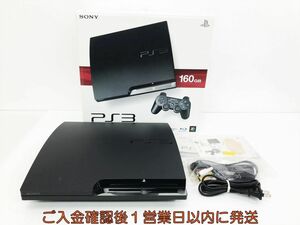 【1円】PS3 本体/箱 セット 160GB ブラック SONY PlayStation3 CECH-2500A 初期化/動作確認済 プレステ3 G10-121kk/G4