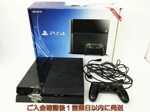 【1円】PS4 本体 セット 500GB ブラック SONY PlayStation4 CUH-1100A 初期化済 未検品ジャンク 内箱なし DC08-180jy/G4