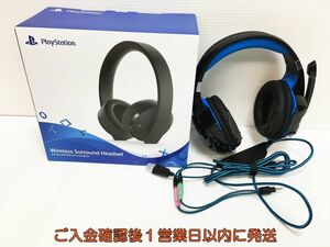 【1円】SONY playstation ワイヤレスサラウンドヘッドセット ArkarTech 2個セット まとめ売り 未検品 ジャンク H03-461ym/G4