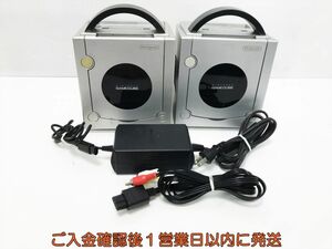 【1円】任天堂 ゲームキューブ GC 本体 2台 シルバー ニンテンドー まとめ売り 未検品ジャンク F08-1036tm/G4