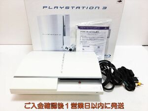 【1円】PS3 本体/箱 セット CECHL00 ホワイト 80GB ゲーム機本体 SONY 初期化/動作確認済み G10-136ym/G4