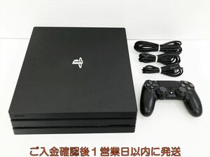 【1円】PS4Pro 本体/コントローラー セット 1TB ブラック SONY PlayStation4 CUH-7200 初期化/動作確認済 H06-321kk/G4