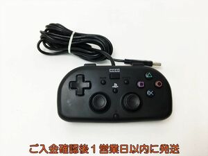 【1円】HORI ワイヤードコントローラーライト ブラック For SONY PlayStation4 動作確認済 PS4 ホリ J06-284rm/F3