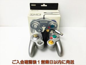 【1円】任天堂 ゲーム純正キューブ コントローラー シルバー GC 未検品ジャンク J03-671rm/F3