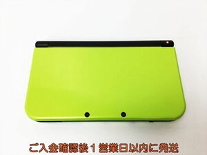 【1円】Newニンテンドー3DSLL 本体 ライム/ブラック 任天堂 RED-001 動作確認済 3DS LL H02-263rm/F3