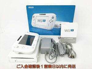 【1円】任天堂 WiiU 本体 ベーシックセット 8GB ホワイト ニンテンドーWii U 動作確認済 DC06-043jy/G4