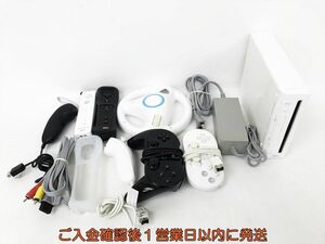 【1円】任天堂 ニンテンドーWii 本体 周辺機器 まとめ売り セット 未検品ジャンク リモコン ハンドル等 DC06-040jy/G4