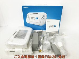 【1円】任天堂 WiiU 本体 ベーシックセット 8GB ホワイト ニンテンドーWii U 初期化済 未検品ジャンク 内箱なし DC07-670jy/G4