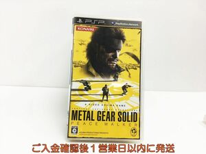 【1円】PSP メタルギア ソリッド ピースウォーカー ゲームソフト 1A0305-479mk/G1