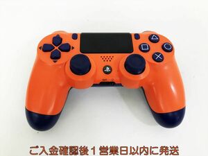 【1円】PS4 純正 ワイヤレスコントローラー DUALSHOCK4 サンセットオレンジ 未検品ジャンク SONY PlayStation4 H09-392kk/F3