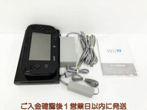 【1円】任天堂 WiiU 本体 プレミアムセット 32GB ブラック 初期化/動作確認済 見える物のみ Wii U 画面ヤケあり K09-508kk/G4