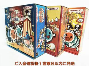 【1円】NAMCO タタコン 太鼓の達人 3点セット まとめ売り PlayStation2 ソフトなし 太鼓とバチ 未検品ジャンク G03-415ek/G4