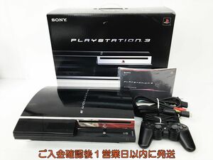 【1円】PS3 本体 セット 60GB ブラック SONY PlayStation3 CECHA00 初期化済 未検品ジャンク プレステ3 DC08-216jy/G4