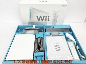 【1円】任天堂 ニンテンドー Wii 本体 セット 白 ホワイト リモコン ヌンチャク 周辺機器 未検品ジャンク G06-319ek/G4