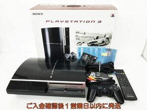 【1円】PS3 本体 セット 80GB ブラック SONY PlayStation3 CECHL00 初期化済 未検品ジャンク プレステ3 DC08-235jy/G4