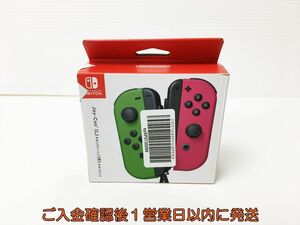 未使用品 任天堂 純正 Nintendo Switch Joy-con ネオングリーン/ネオンピンク ニンテンドースイッチ ジョイコン J01-322rm/F3