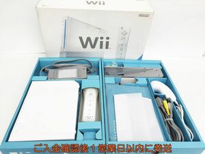 【1円】任天堂 ニンテンドー Wii 本体 セット 白 ホワイト リモコン ヌンチャク 周辺機器 未検品ジャンク G06-314ek/G4