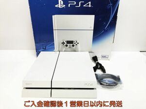 【1円】PS4 本体/箱 セット CUH-1200A ホワイト 500GB ゲーム機本体 SONY 初期化/動作確認済み M03-580ym/G4