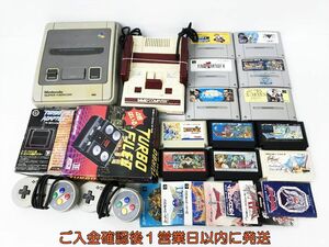 【1円】任天堂 ファミリーコンピュータ スーパーファミコン 本体 周辺機器 ソフト まとめ売り セット 未検品ジャンク DC09-885jy/G4