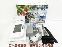 【1円】任天堂 WiiU マリオカート8セット 32GB ホワイト +周辺機器 未検品ジャンク WiiU J09-412kk/G4_画像1