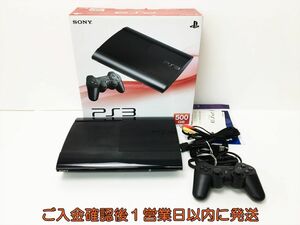 【1円】PS3 本体 セット 500GB ブラック SONY PlayStation3 CECH-4200C 初期化済 未検品ジャンク プレステ3 H07-744rm/G4