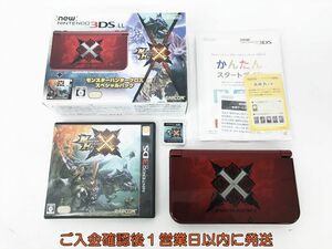 【1円】美品 Newニンテンドー3DSLL 本体 セット モンスターハンタークロススペシャルパック 動作確認済 3DS LL EC21-263jy/F3