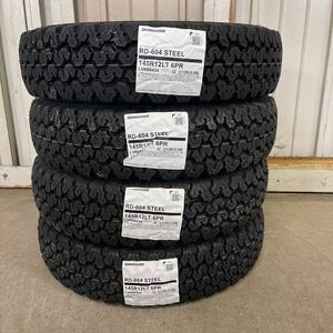 新品　未使用　145R12 6PR ブリヂストン　RD-604 2022年製　4本セット　④