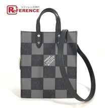 未使用 LOUIS VUITTON ルイヴィトン N60479 サックプラXS 2WAY トートバッグ ショルダーバッグ ダミエ チェッカーボード ブラック【中古】_画像1