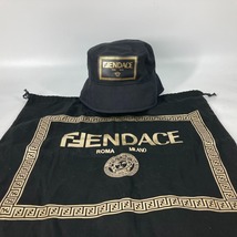 新品同様 FENDI フェンディ FXQ801 FENDACE フェンダーチェ ハット帽 帽子 バケットハット ボブハット VERSACE ハット ブラック【中古】_画像9