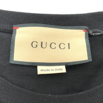 未使用 GUCCI グッチ CA37394 Gロゴプリント 半袖Ｔシャツ ブラック メンズ【中古】_画像6