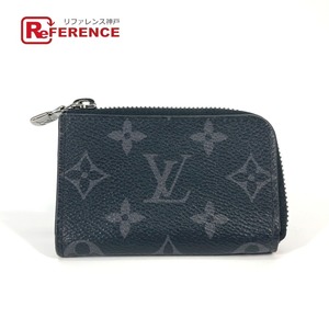 LOUIS VUITTON ルイヴィトン M63536 ポルトモネジュール 小銭入れ 財布 L字ファスナー モノグラムエクリプス コインケース【中古】