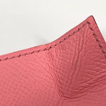 美品 HERMES エルメス ルヴァンキャトル 小銭入れ 財布 コインケース ローズコンフェッティ ピンク レディース【中古】_画像9