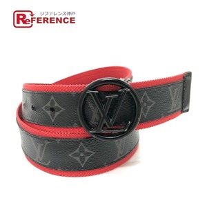 LOUIS VUITTON Louis Vuitton M0131V celtuce -ruLV belt monogram Eclipse belt black lady's [ used ]