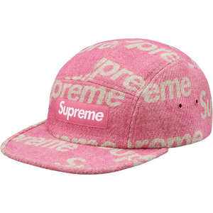 希少★新品本物【PINK】★Harris Tweed Camp Cap Box ハリスツイード ボックス キャップ 正規店購入 シュプリーム 限定品 Supreme 2018A/W