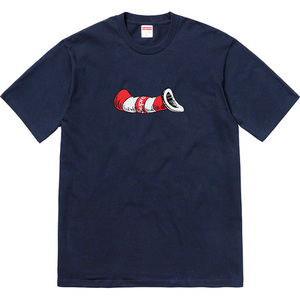 希少★新品本物【紺★S】★Cat in the Hat Tee キャット イン ザ ハット ジェイソン・リー 正規店購入 シュプリーム 入手困難 Supreme 18AW