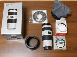 CANON EF 70-200mm F4L IS USM + Tripod Mount Rong A II(W)