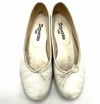 □【レペット Repetto】 フラットシューズ サイズ：37 23.3cm相当 白 ホワイト レディース　 中古　□_画像3