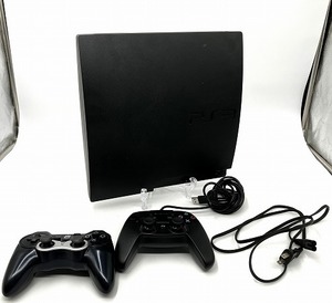 □【プレステ3】SONY PlayStation 3　稼働品 初期化済み　CECH-3000A PS3 HORIコントローラー・コントローラー付き　中古品 □