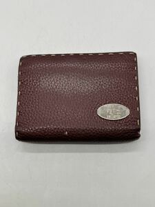 ★ FENDI / フェンディ セレリア Wホック 財布 レザー ブランド 中古品 0116SA