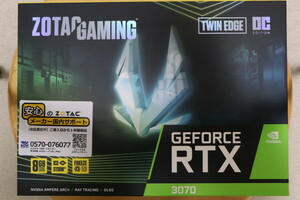 ●○【即決】 ZOTAC GAMING GeForce RTX 3070 Twin Edge OC ZT-A30700H-10P 【送料無料】○●