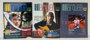 ■ Marquee誌 3冊セット (1990年-1992年) マーキームーン社 CAMEL、マイク・オールドフィールド、アンソニー・フィリップス イット・バイツ