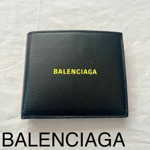 \\1円スタート！！// BALENCIAGA バレンシアガ 財布 594315 メンズ 二つ折り財布 アウトレット レザー ブラック 