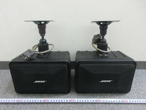 S【委②/1-24】 BOSE ペアスピーカー モデル101MM 天吊ブラケット付き 動作未確認・現状品 / 音響機材 オーディオ機器