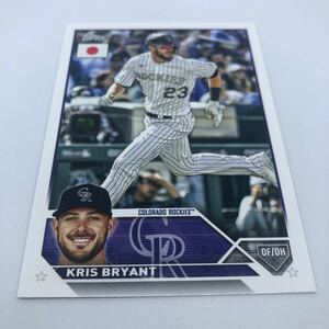 2023 Topps MLB Baseball JAPAN SPECIAL EDITION 2023 162 コロラド・ロッキーズ クリス・ブライアント