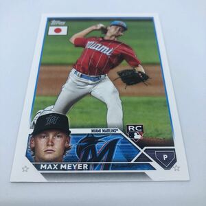 2023 Topps MLB Baseball JAPAN SPECIAL EDITION 2023 148 マイアミ・マーリンズ マックス・マイヤー