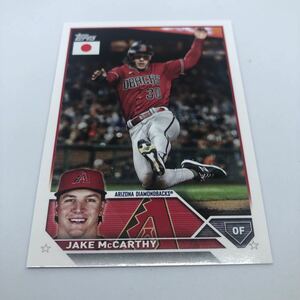 2023 Topps MLB Baseball JAPAN SPECIAL EDITION 2023 13 アリゾナ・ダイヤモンドバックス ジェイク・マッカーシー