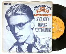 7inch★David Bowie『Space Oddity / Changes / Velvet Goldmine』★Glam Rock★EP_画像1