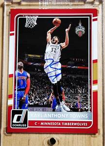 SP サイン 2015 -16 Panini Donruss KARL-ANTHONY TOWNS Auto RC / カール アンソニー タウンズ Autograph All-Star