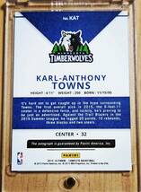 SP サイン 2015 -16 Panini Complete KARL-ANTHONY TOWNS Auto RC / カール アンソニー タウンズ Autograph_画像7